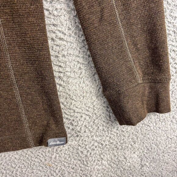 Eddie Bauer Sweater Mens Medium Tall MT Brown Business Casual Outdoor Office‎ - Picture 4 of 11